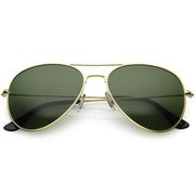 Premium Polarized  Green Lens Aviator Sunglasses
