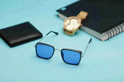 Retro Square Sunglasses(For MenWomen, Blue)