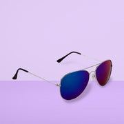 Premium Polarized Blue Lens Aviator Sunglasses