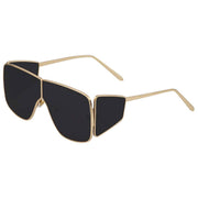 Oversized Badshah Inspired | Sahil Khan Inspired Stylish Sunglasses For Men & Women Large (Gold-Black)