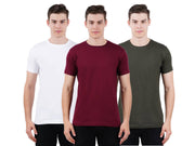 Pack Of 2 Solid Cotton Blend Polo T Shirts For Men's
