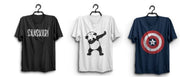 Pack Of 3 Cotton Printed Round Neck Tees For Men's