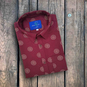 Stylish Printed Cotton Blend Shirts For Men