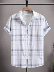 Stylish Lycra Short Sleeve Shirt For Men