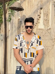 Reliable Multicoloured Rayon Printed Short Sleeves Casual Shirts For Men